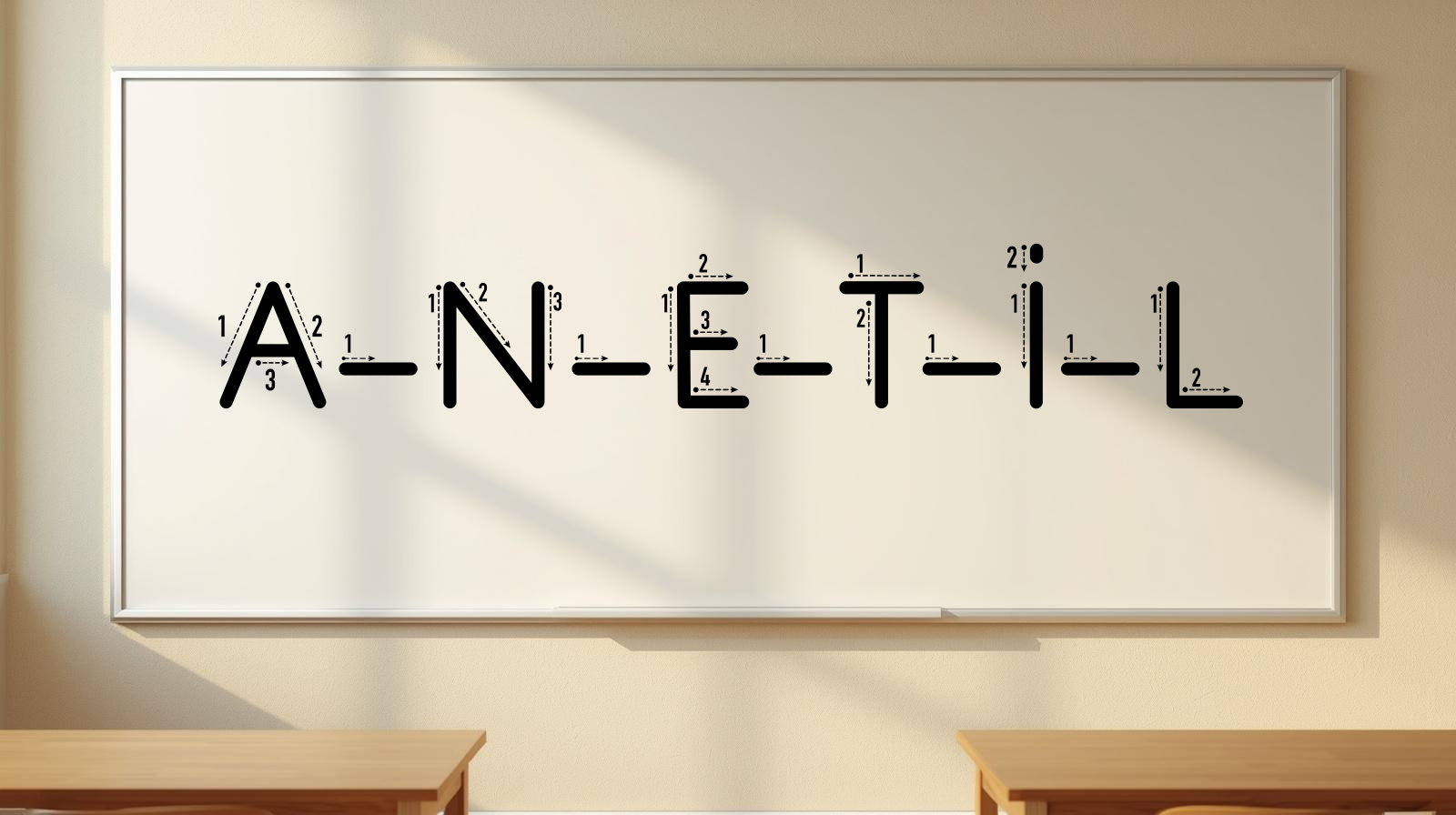 A-N-E-T-İ-L Harfleri Maarif Model Yazma Etkinliği