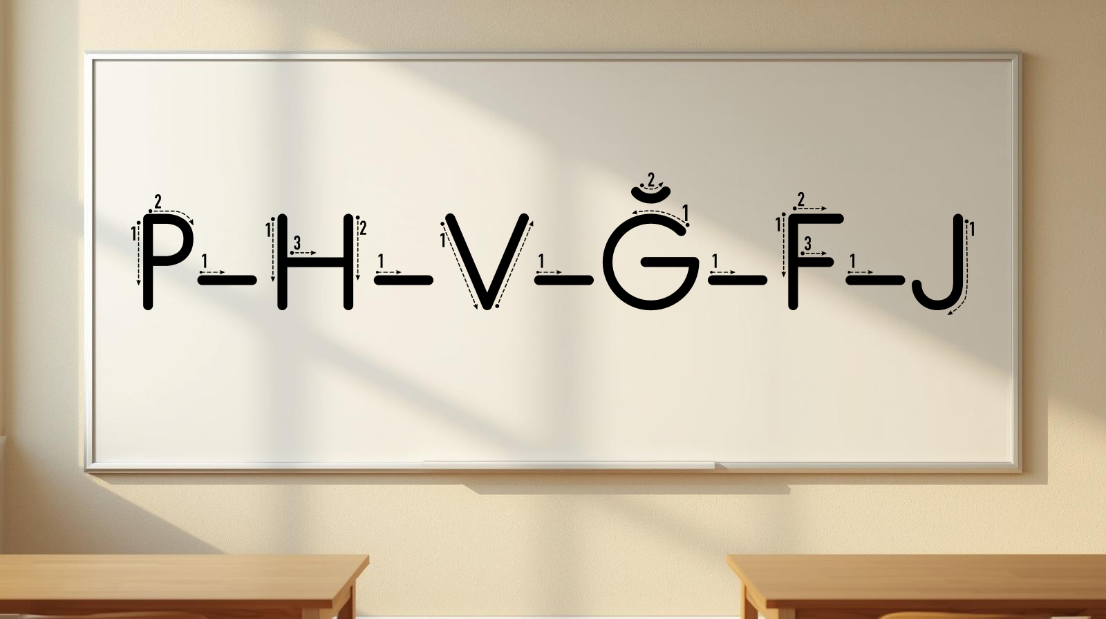 P-H-V-Ğ-F-J Harfleri Maarif Model Yazma Etkinliği